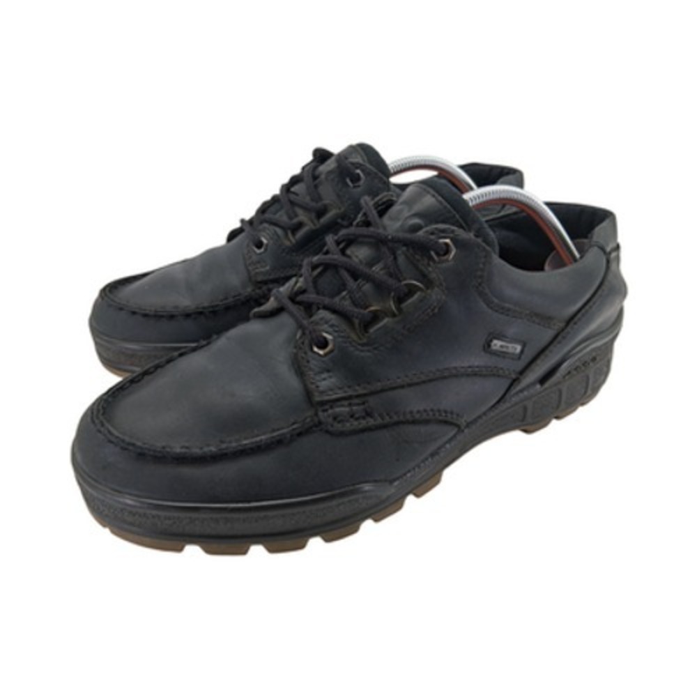 ECCO Shoes Mens 11.5 Black Leather Track Gore Tex Walking Sneakers Comfort